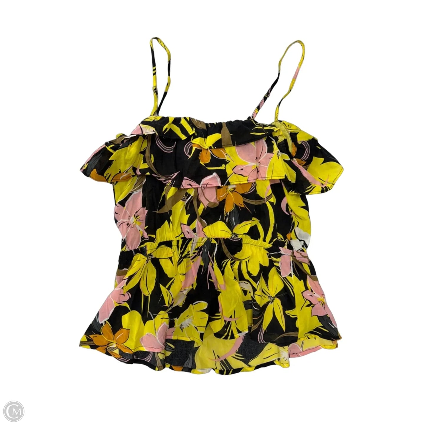 Top Cami By Who What Wear In Tropical Print, Size: M
