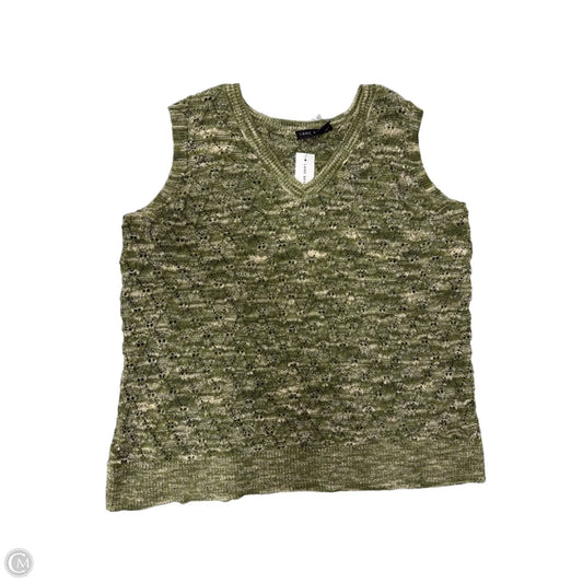 Top Sleeveless By Lane Bryant In Green, Size: 1x
