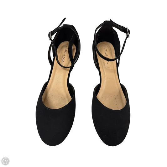 Shoes Flats By Solanz In Black, Size: 9.5