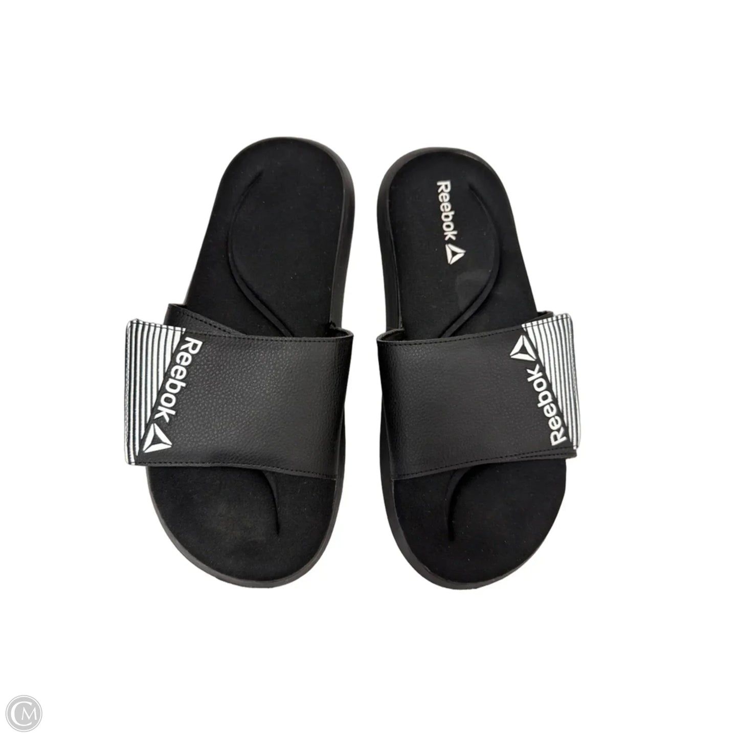 Sandals Flats By Reebok In Black & White, Size: 9