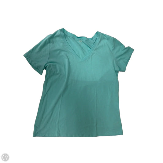 Top Short Sleeve Basic By Ana In Blue, Size: L