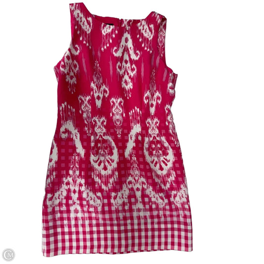 Dress Work By Ab Studio In Pink & White, Size: L