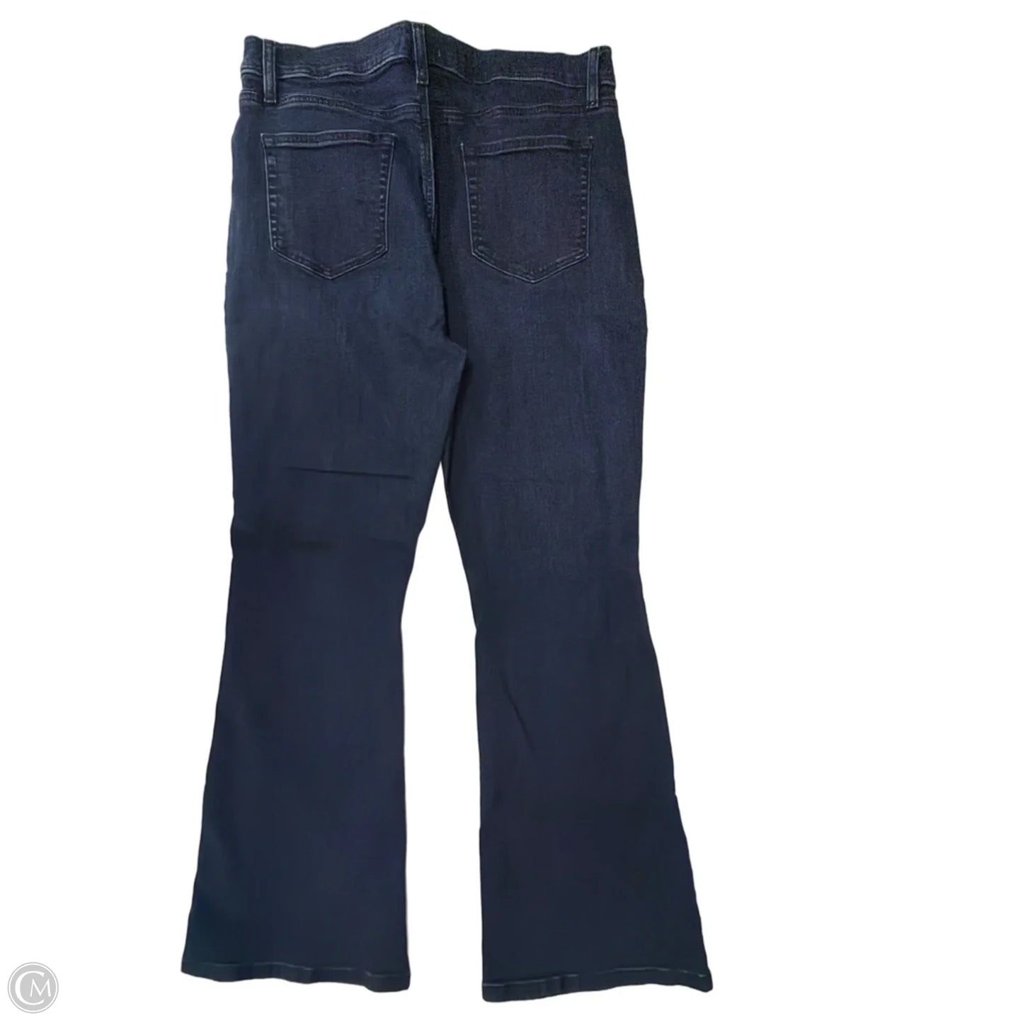 Jeans Flared By Loft In Blue Denim, Size: 14