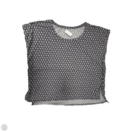 Top Short Sleeve By Pure Jill In Grey, Size: Xl