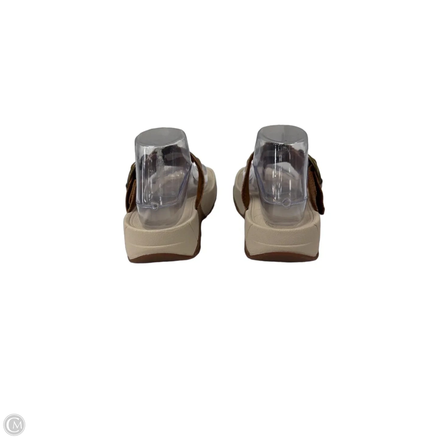 Sandals Flip Flops By Fitflop In Brown & Grey, Size: 8