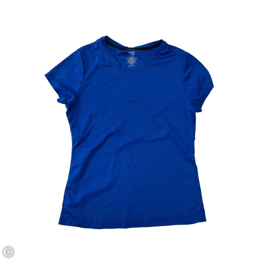 Athletic Top Short Sleeve By Danskin Now In Blue, Size: L