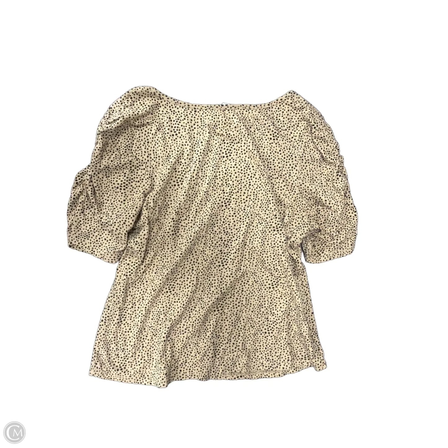 Top Short Sleeve By Maurices In Black & Brown, Size: M