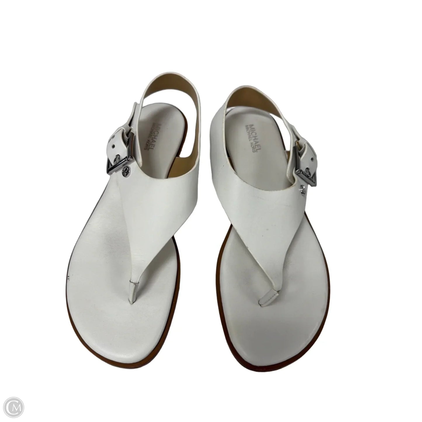 Sandals Flats By Michael By Michael Kors In White, Size: 8.5