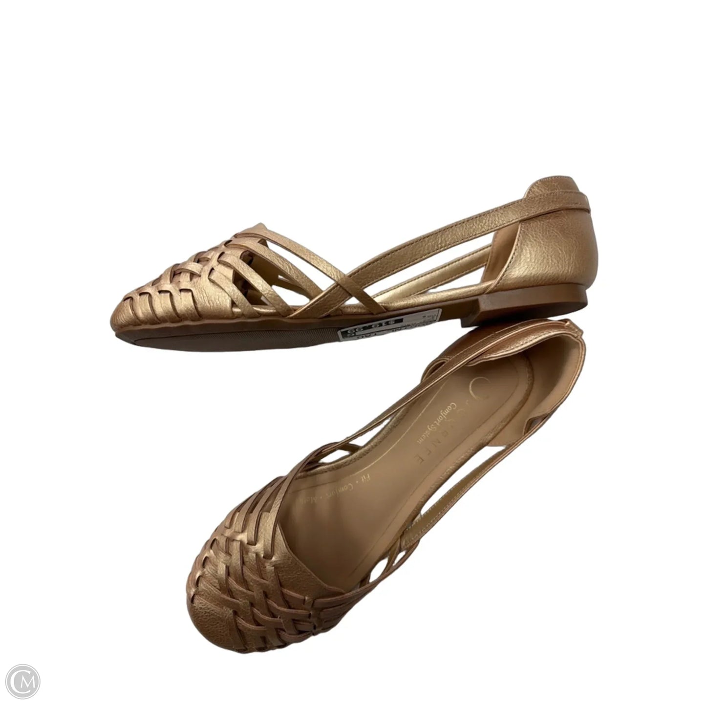 Shoes Flats By Journee In Gold, Size: 8