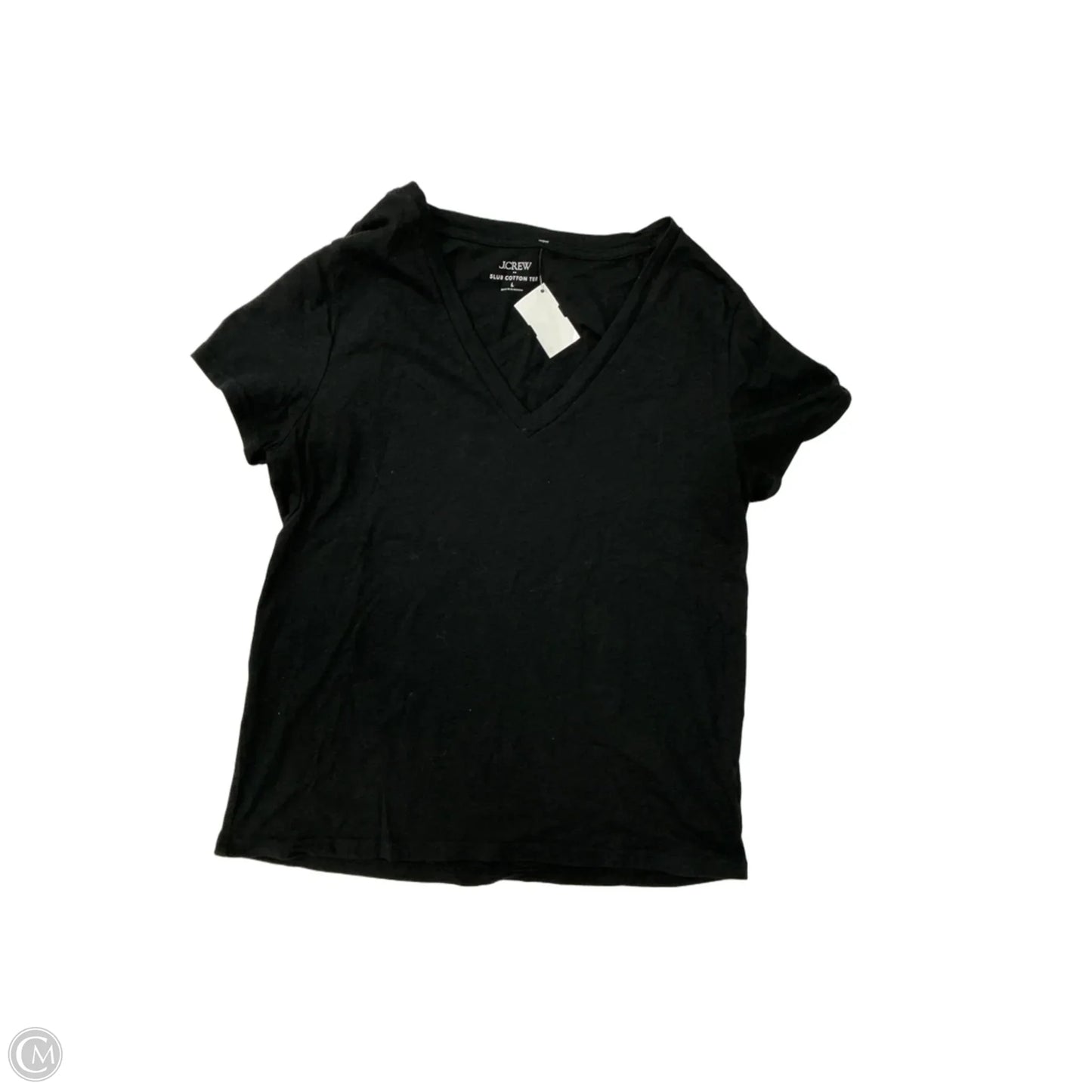 Top Short Sleeve Basic By J. Crew In Black, Size: L
