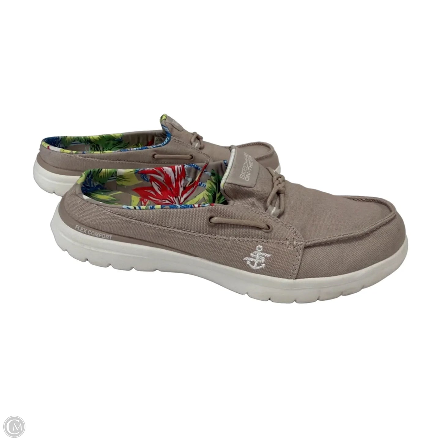 Shoes Flats By Skechers In Grey, Size: 9.5