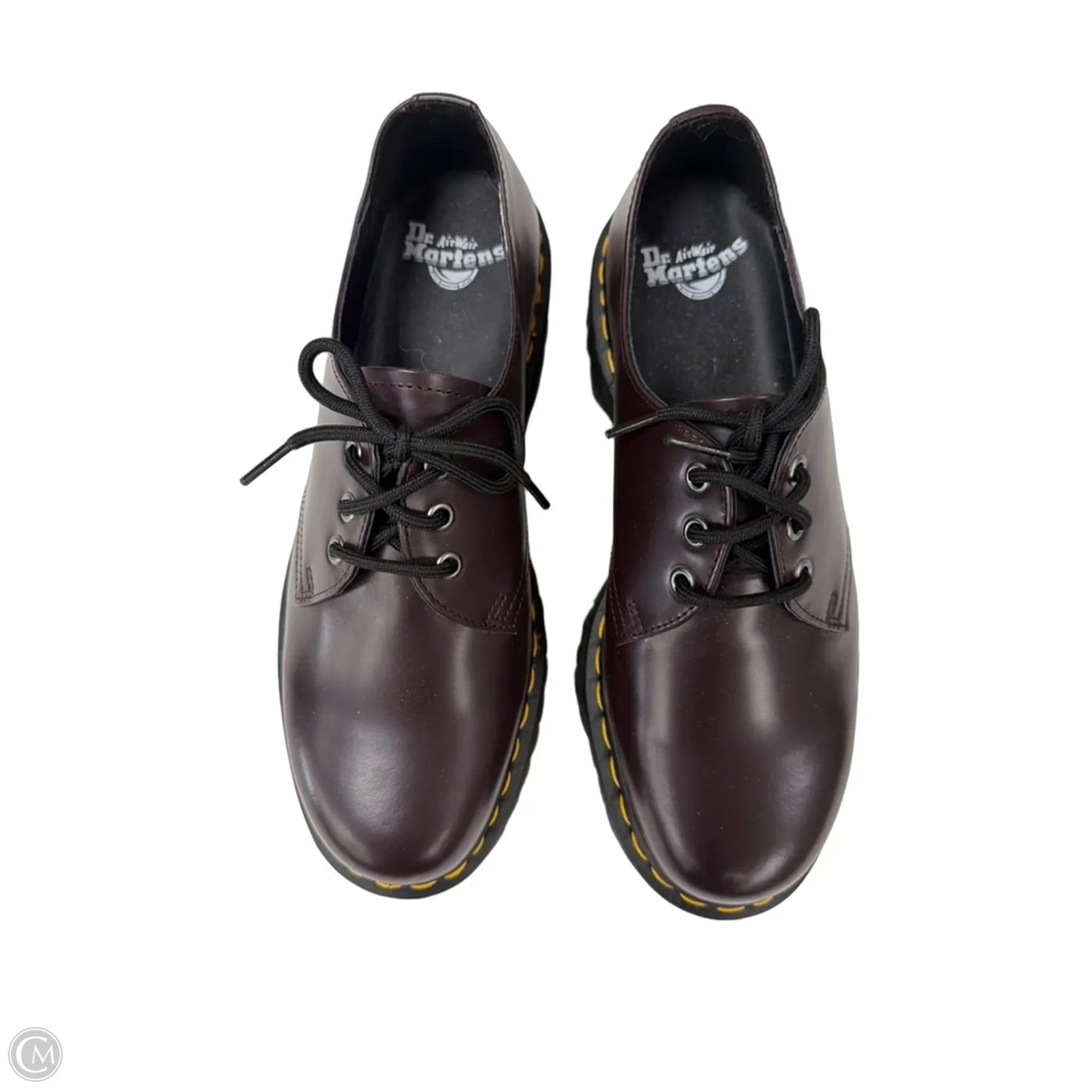 Shoes Flats By Dr Martens In Maroon, Size: 11