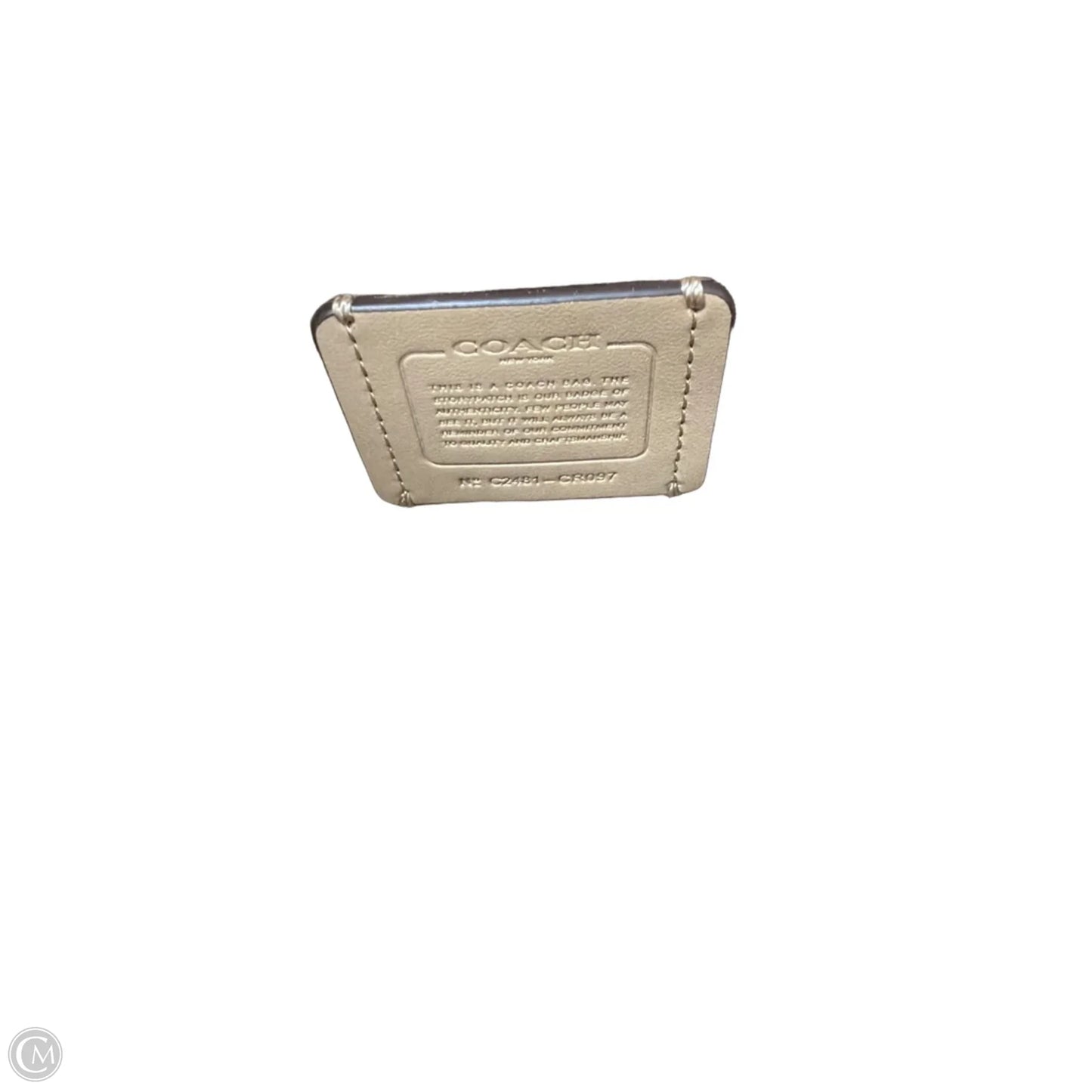 Handbag Designer By Coach, Size: Medium