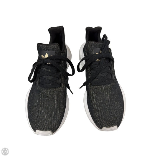 Shoes Athletic By Adidas In Black & Gold, Size: 7