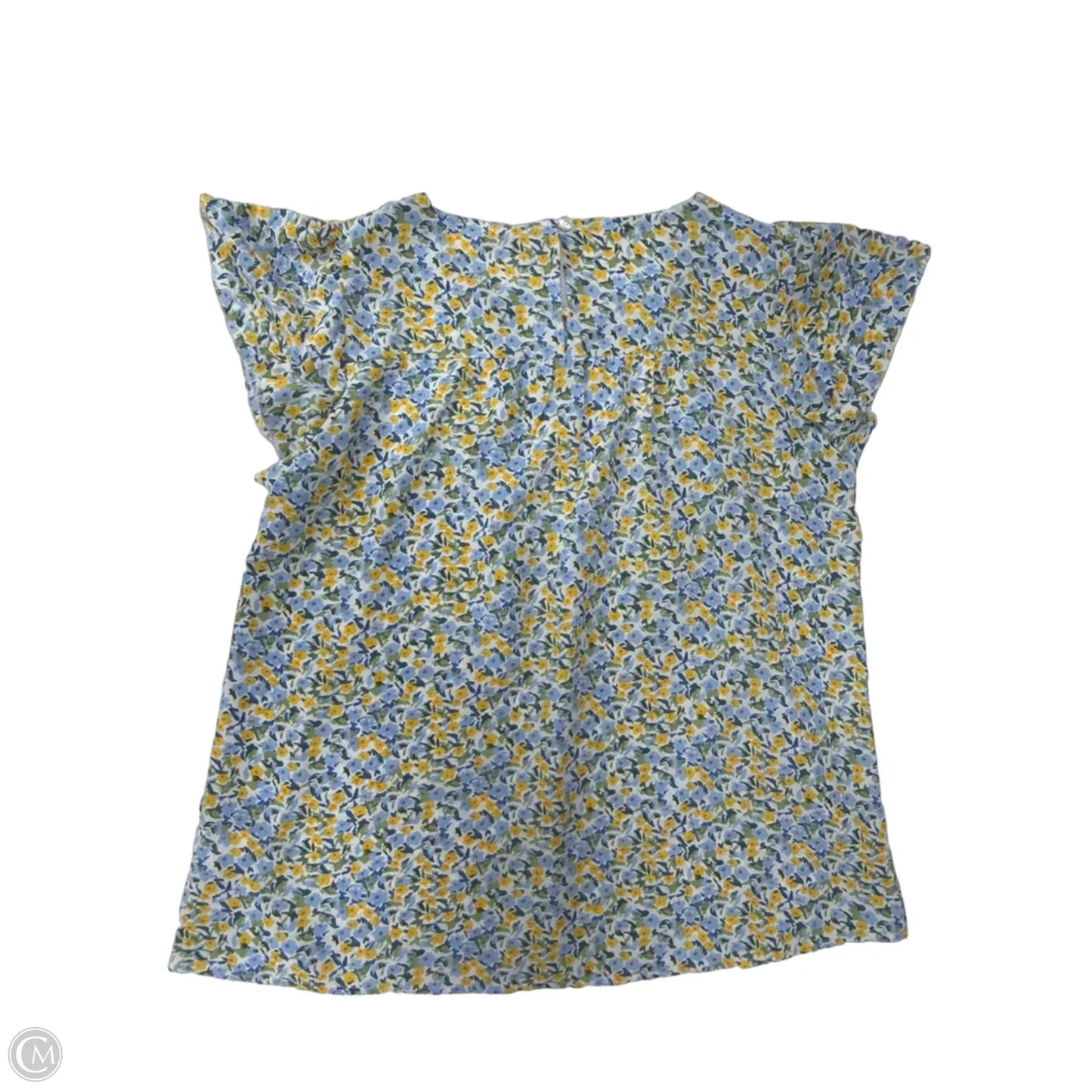 Top Short Sleeve By Cmf In Floral Print, Size: L