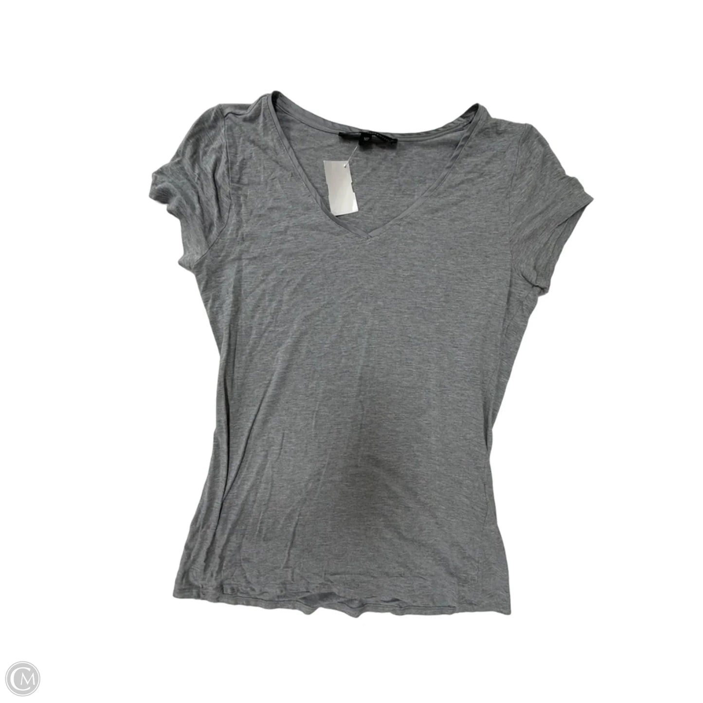 Top Short Sleeve Basic By White House Black Market In Grey, Size: Mp
