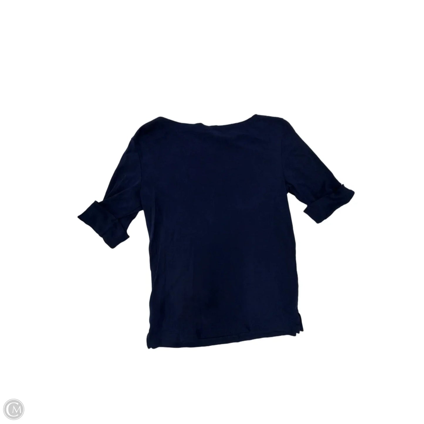 Top Short Sleeve By Lauren By Ralph Lauren In Blue, Size: S