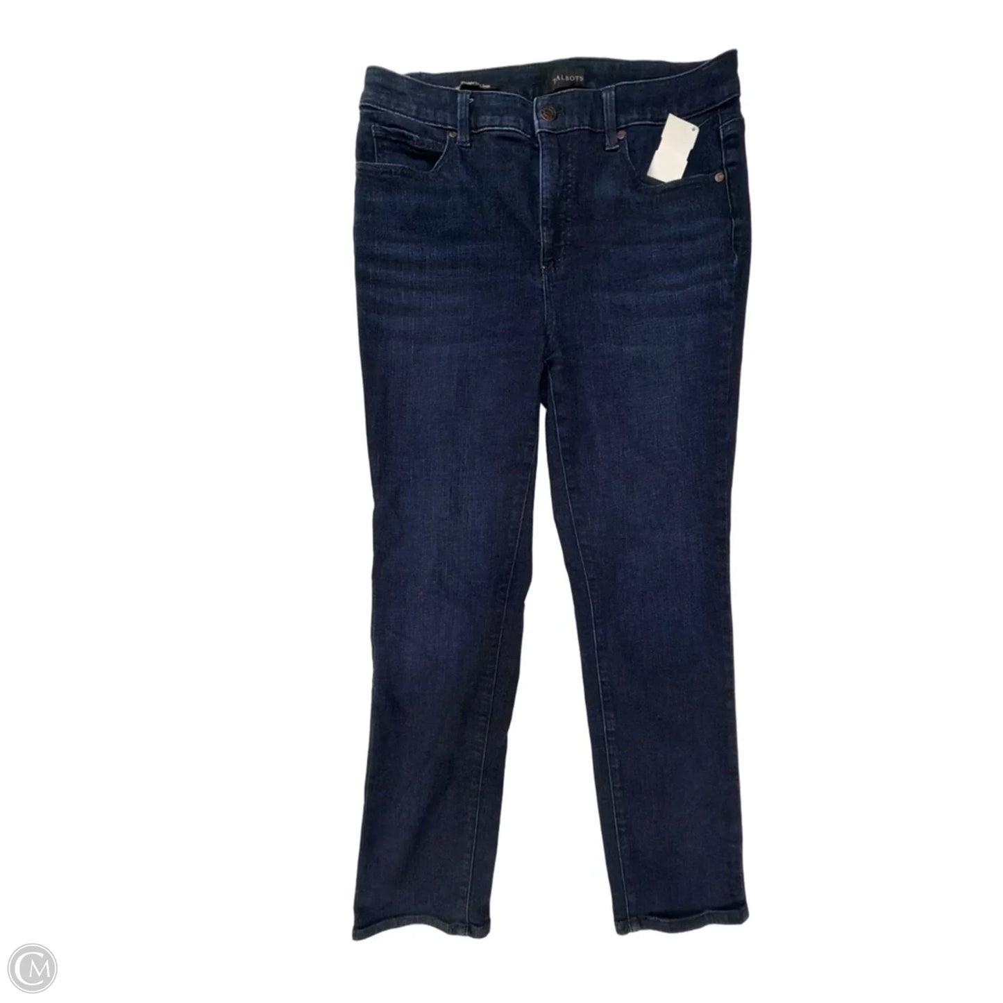 Jeans Straight By Talbots In Blue Denim, Size: 8p