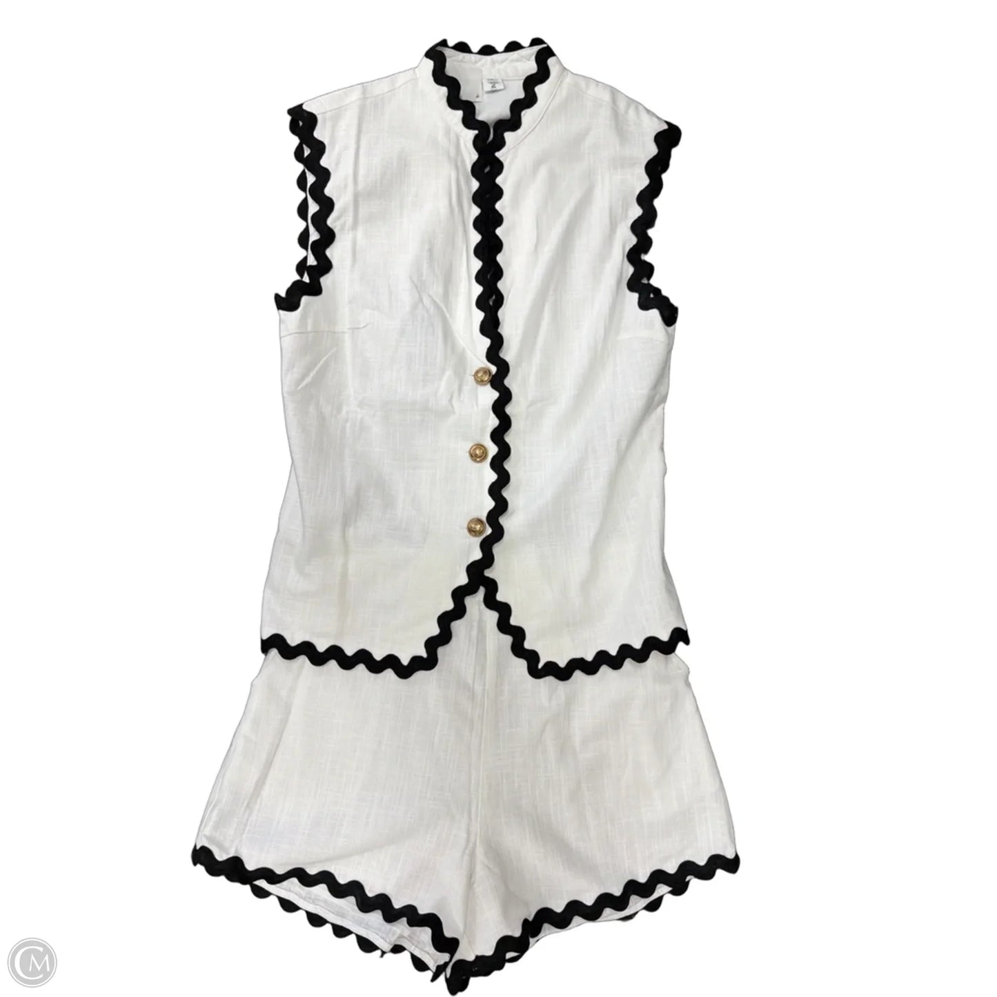 Shorts Set By Clothes Mentor In Black & White, Size: S