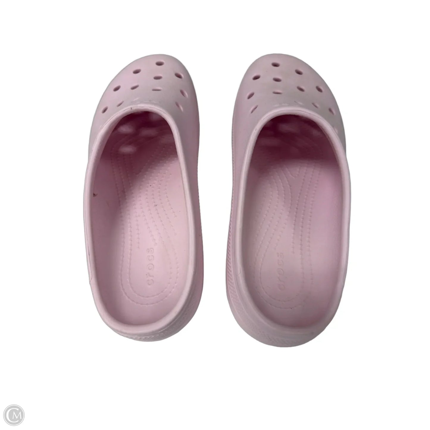 Shoes Flats By Crocs In Pink, Size: 9
