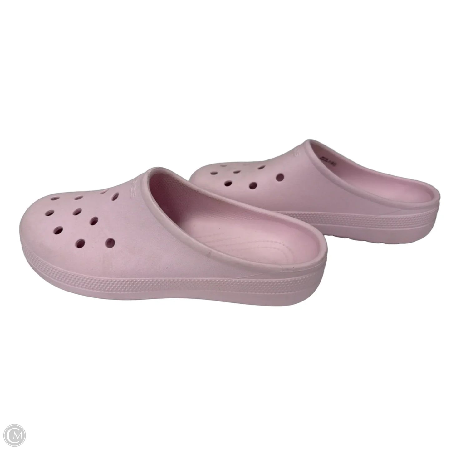 Shoes Flats By Crocs In Pink, Size: 9