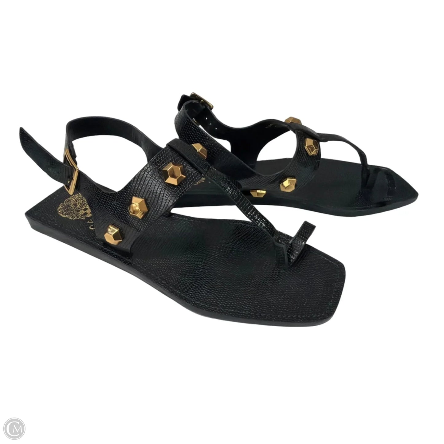 Sandals Flats By Vince Camuto In Black, Size: 10