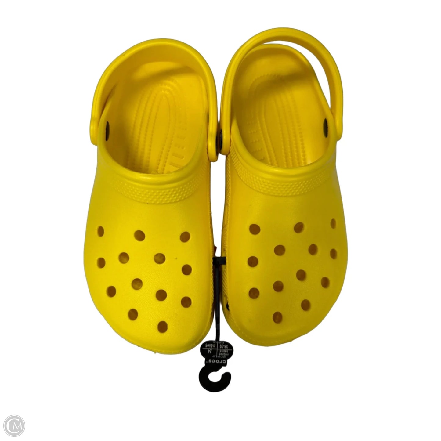 Shoes Flats By Crocs In Yellow, Size: 8
