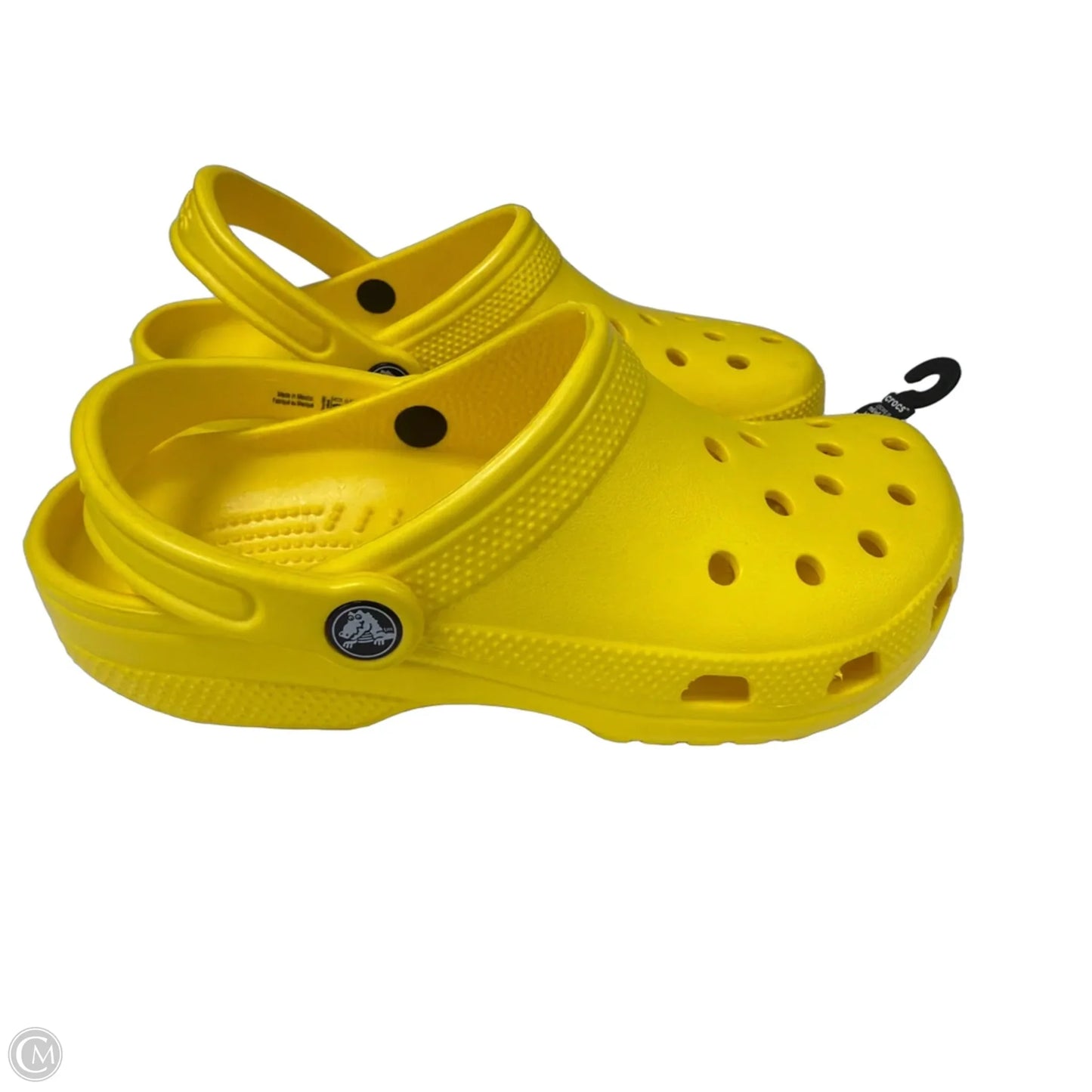Shoes Flats By Crocs In Yellow, Size: 8