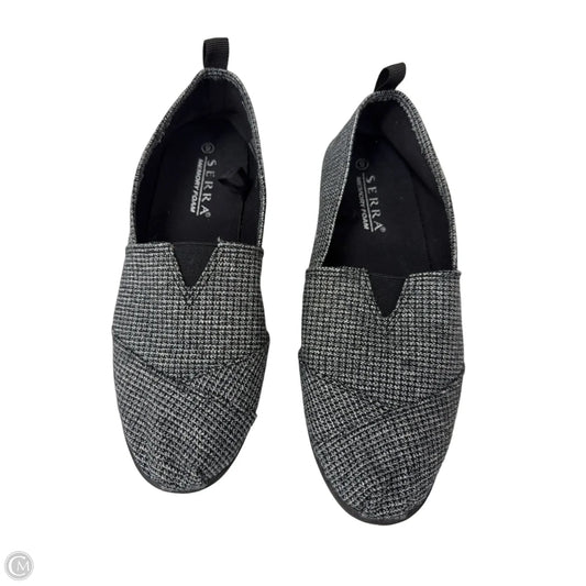 Shoes Flats By Serra In Black & Grey, Size: 9