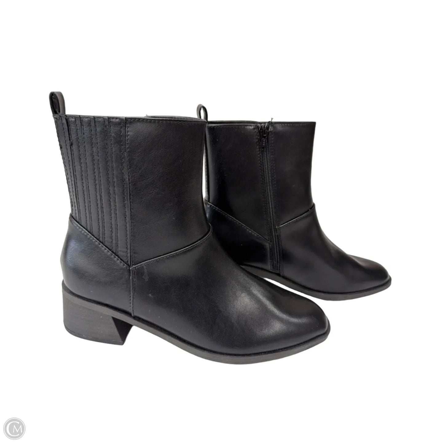 Boots Ankle Heels By Universal Thread In Black, Size: 9.5