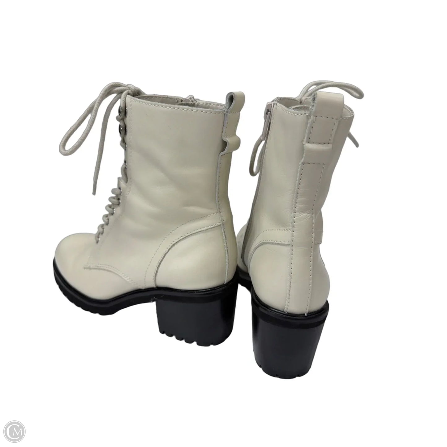 Boots Ankle Heels By Steve Madden In Beige, Size: 7