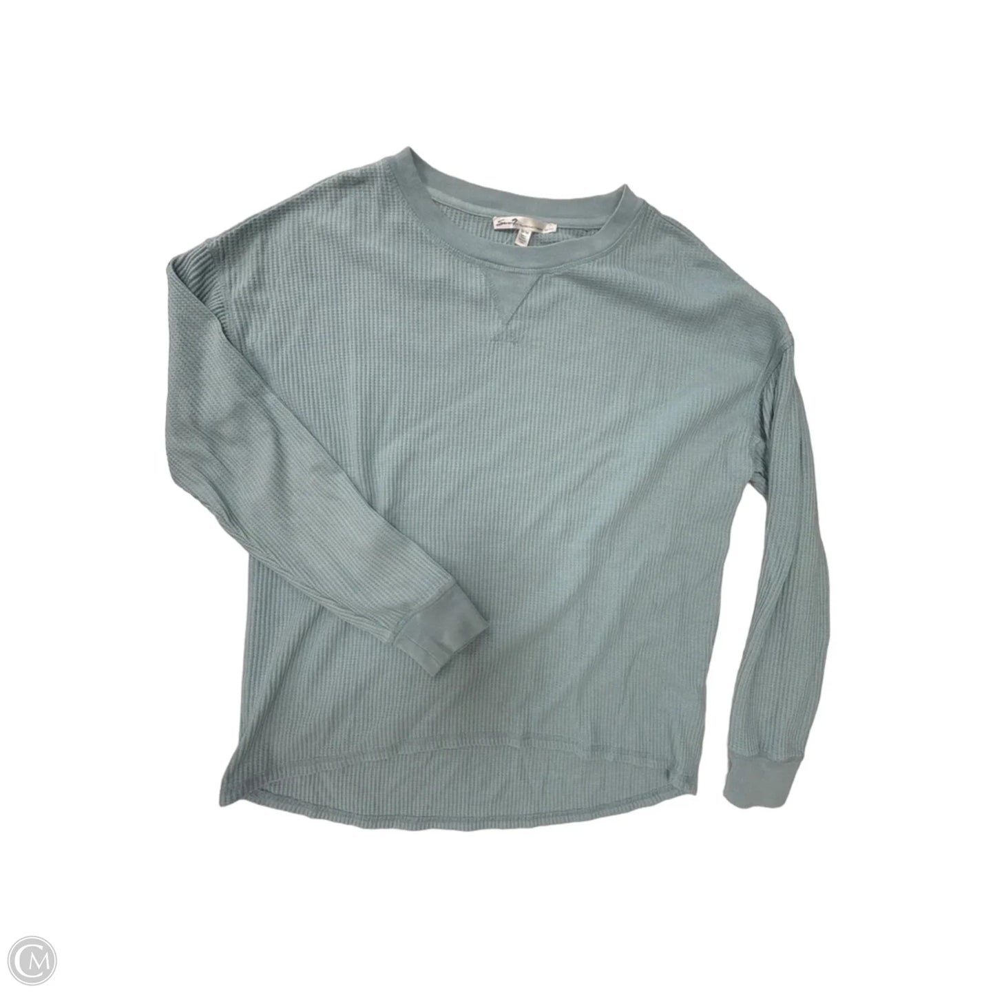 Top Long Sleeve By Seven 7 In Blue, Size: M