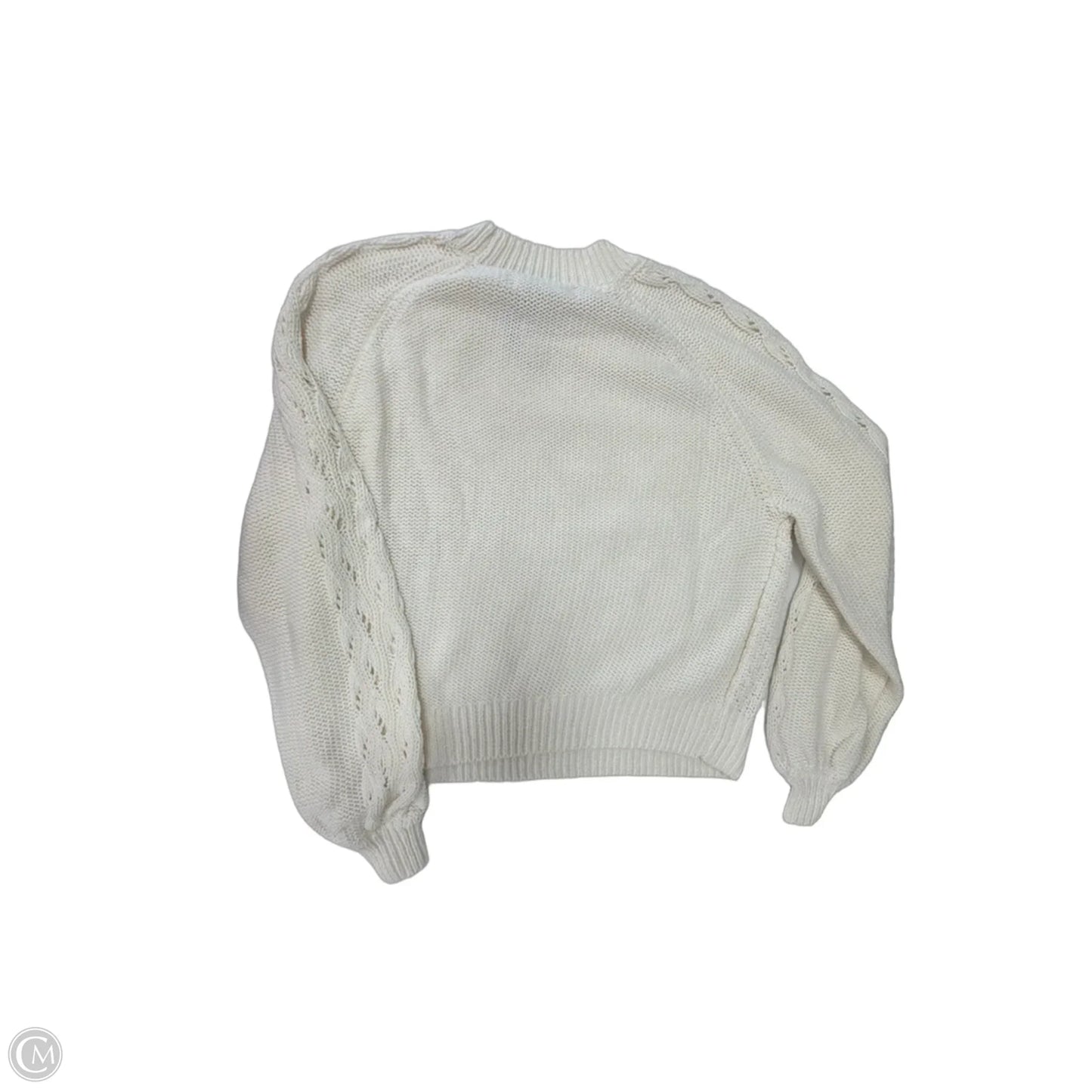 Sweater By Loft In Cream, Size: M