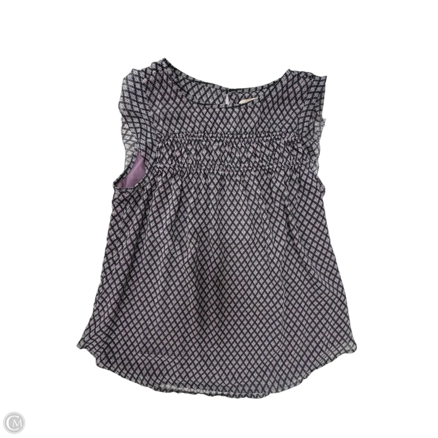 Top Sleeveless By Loft In Purple, Size: M