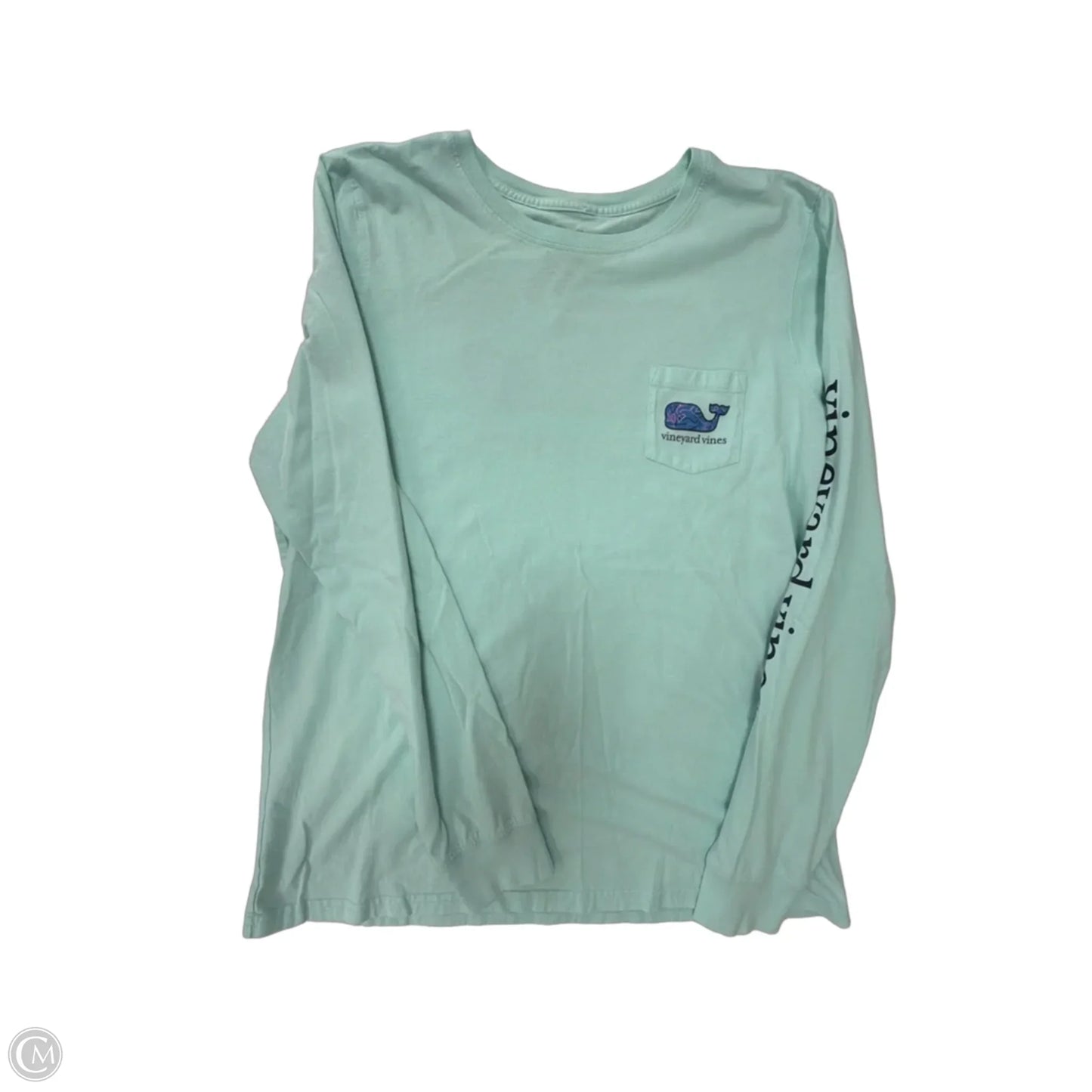 Top Long Sleeve By Vineyard Vines In Green, Size: L