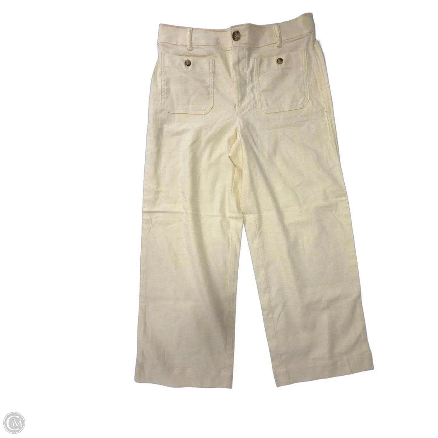 Pants Wide Leg By Loft In Yellow, Size: 6