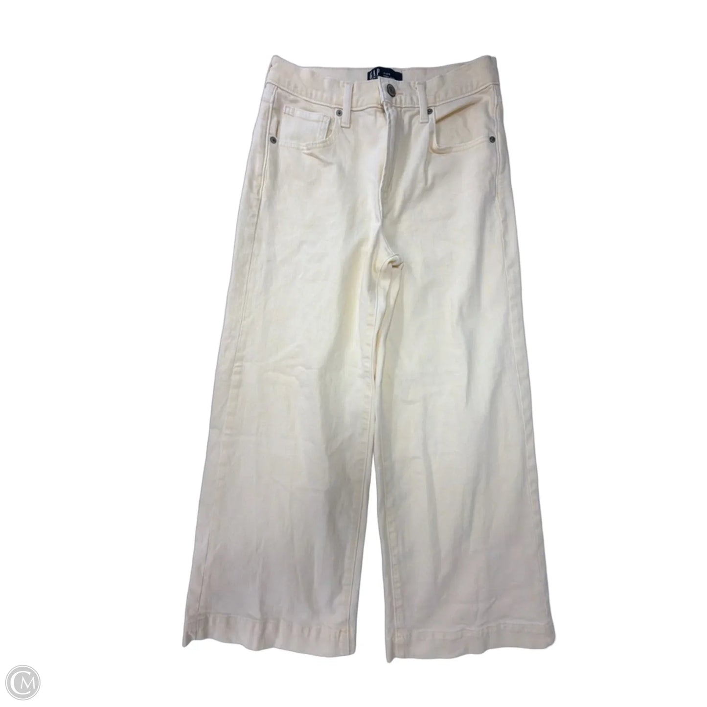 Jeans Wide Leg By Gap In Yellow Denim, Size: 4