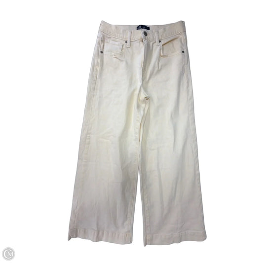 Jeans Wide Leg By Gap In Yellow Denim, Size: 4