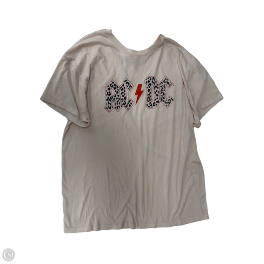 Top Short Sleeve By Clothes Mentor In Pink, Size: Xl