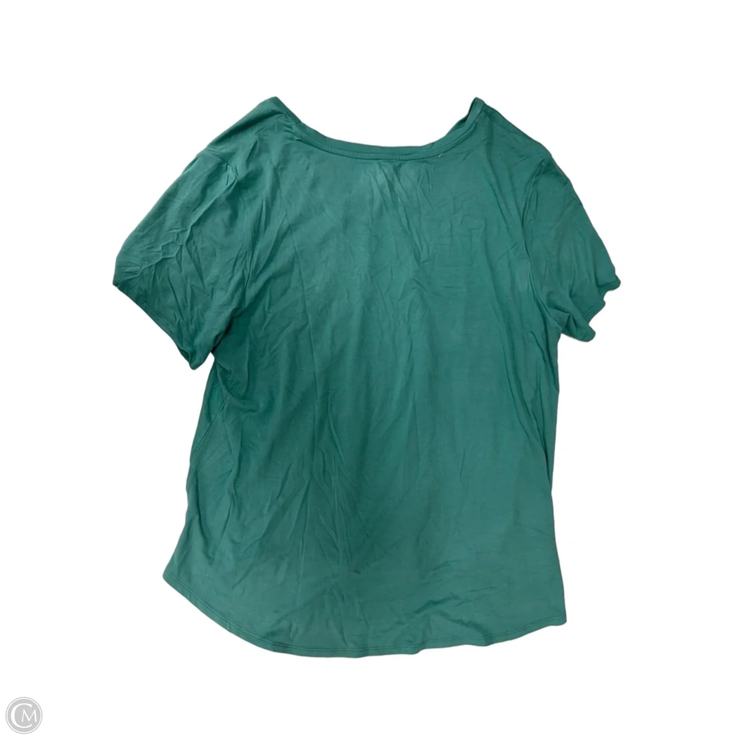 Top Short Sleeve By Grace + Karma In Green, Size: 1x