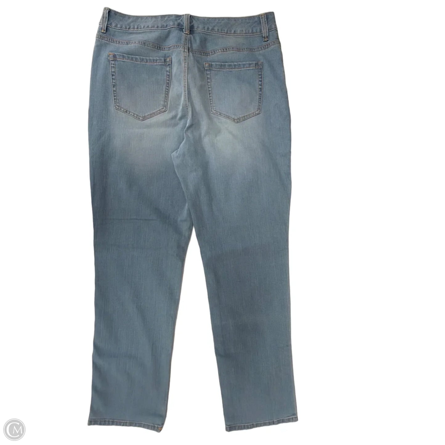 Jeans Straight By Gloria Vanderbilt In Blue Denim, Size: 16
