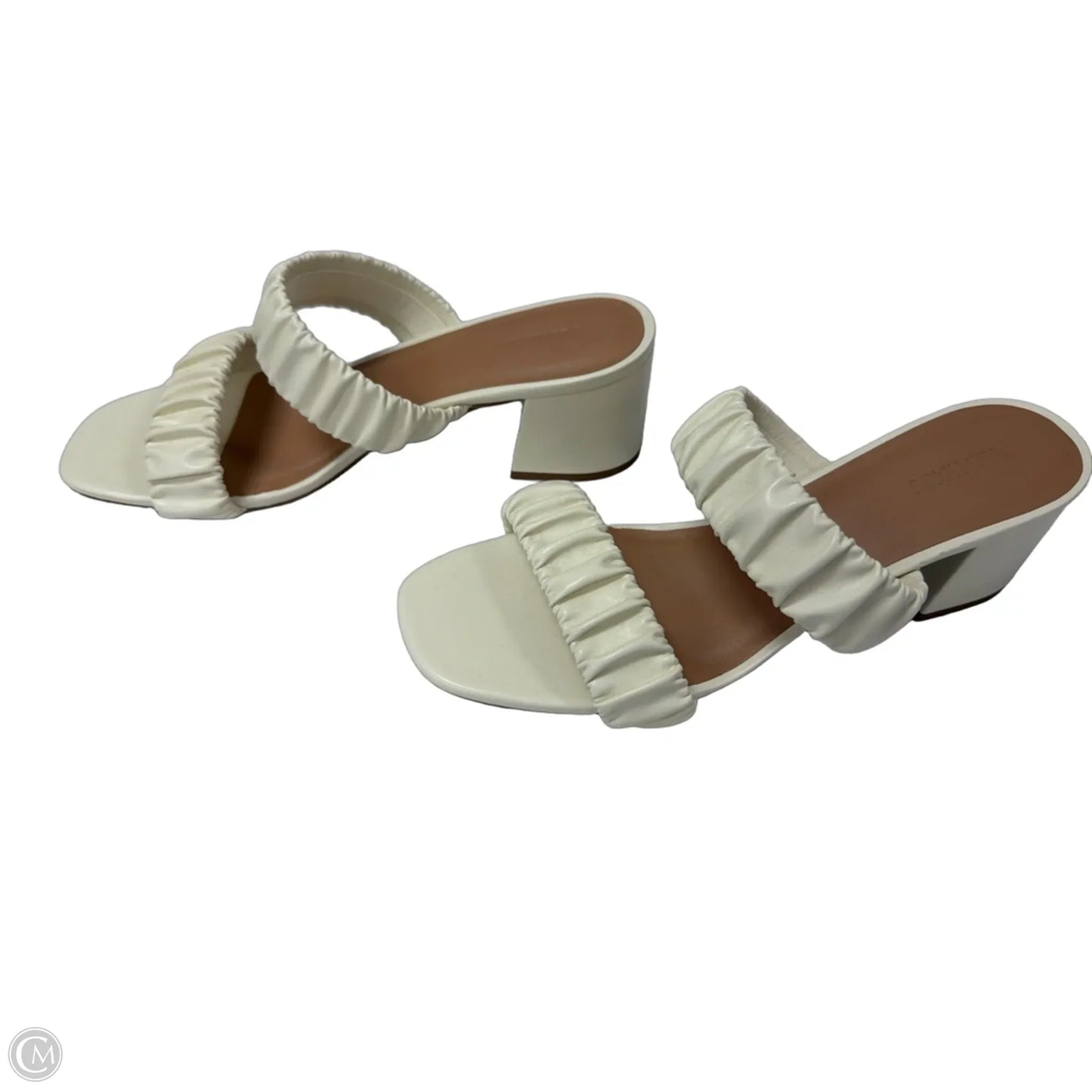 Sandals Heels Block By Old Navy In Cream, Size: 8.5