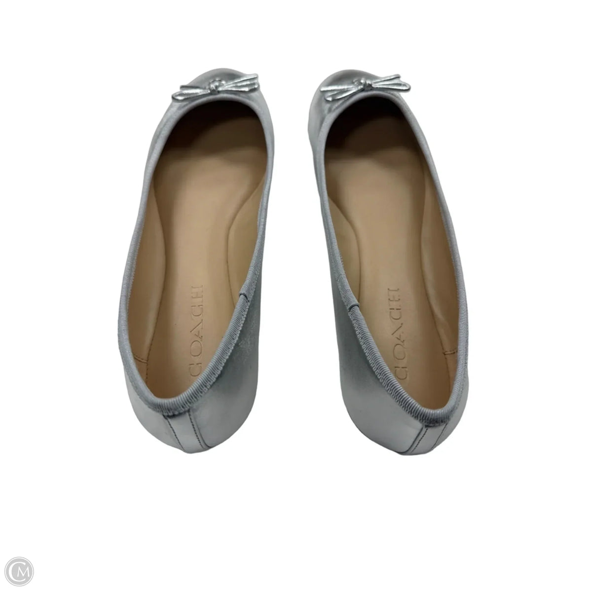 Shoes Designer By Coach In Silver, Size: 8.5