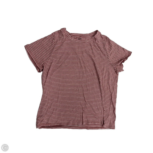 Top Short Sleeve Basic By Sonoma In Striped Pattern, Size: Xl