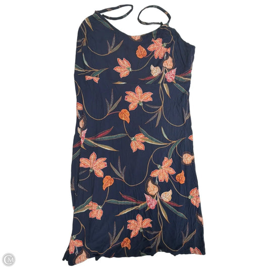 Dress Casual Midi By Loft In Floral Print, Size: 2x