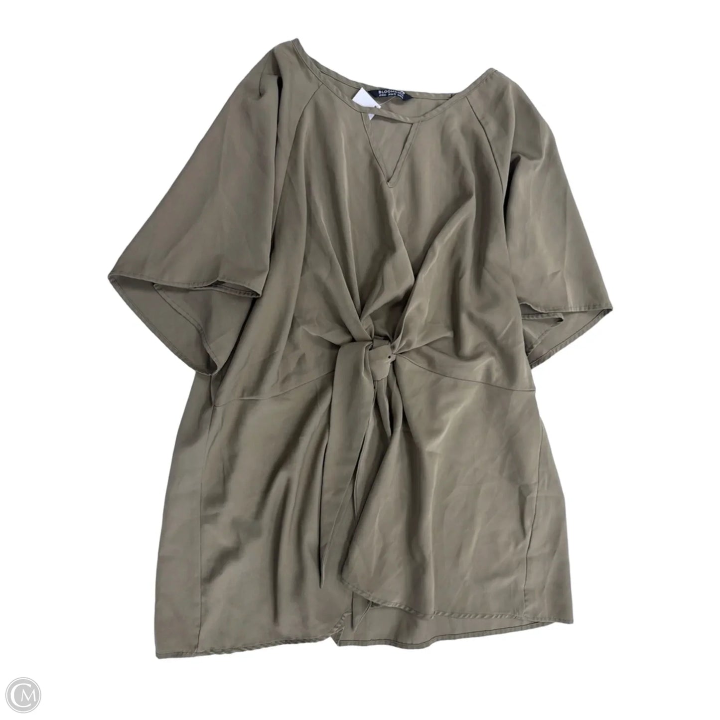 Top Short Sleeve By Bloomchic In Green, Size: 2x