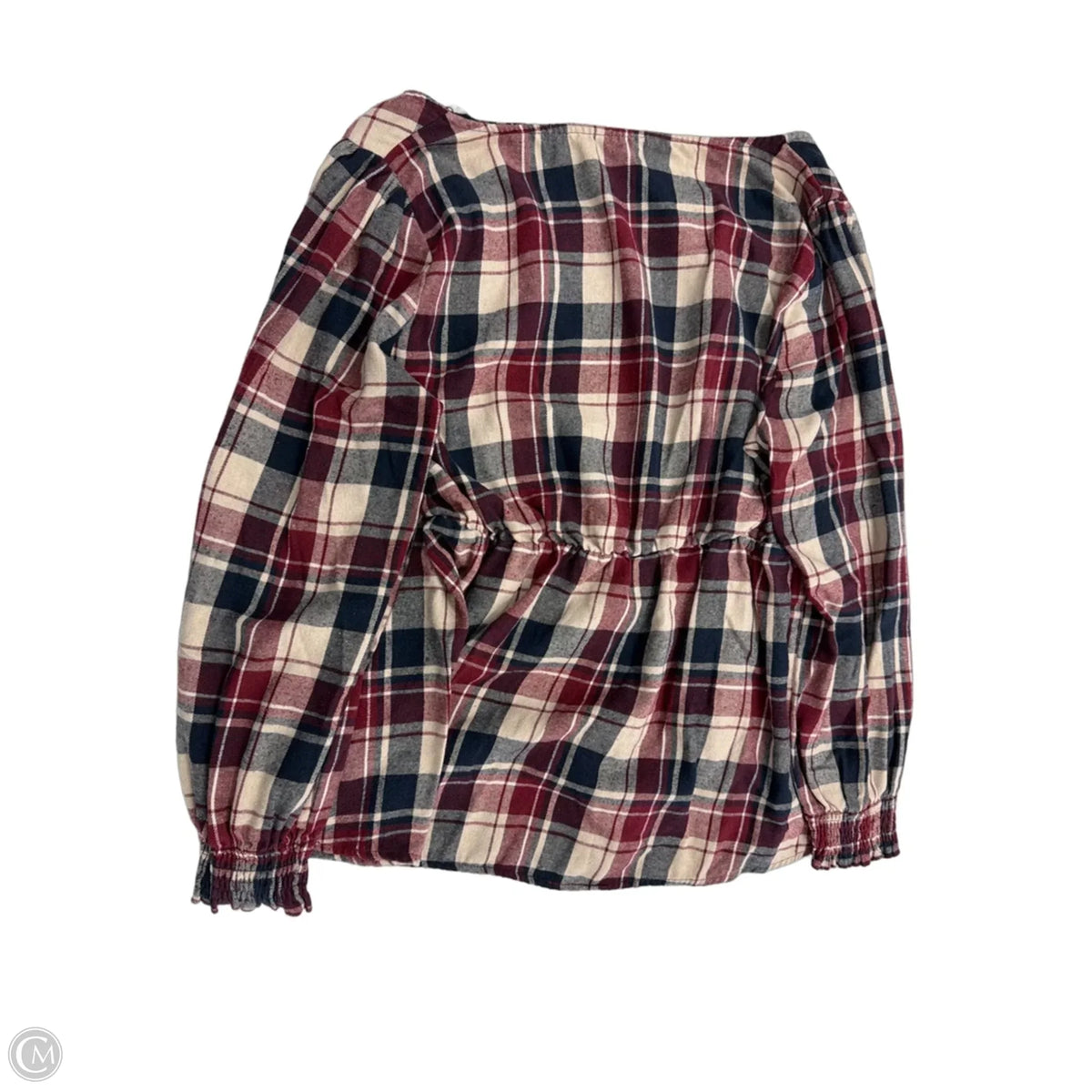 Top Long Sleeve By Bloomchic In Plaid Pattern, Size: 2x