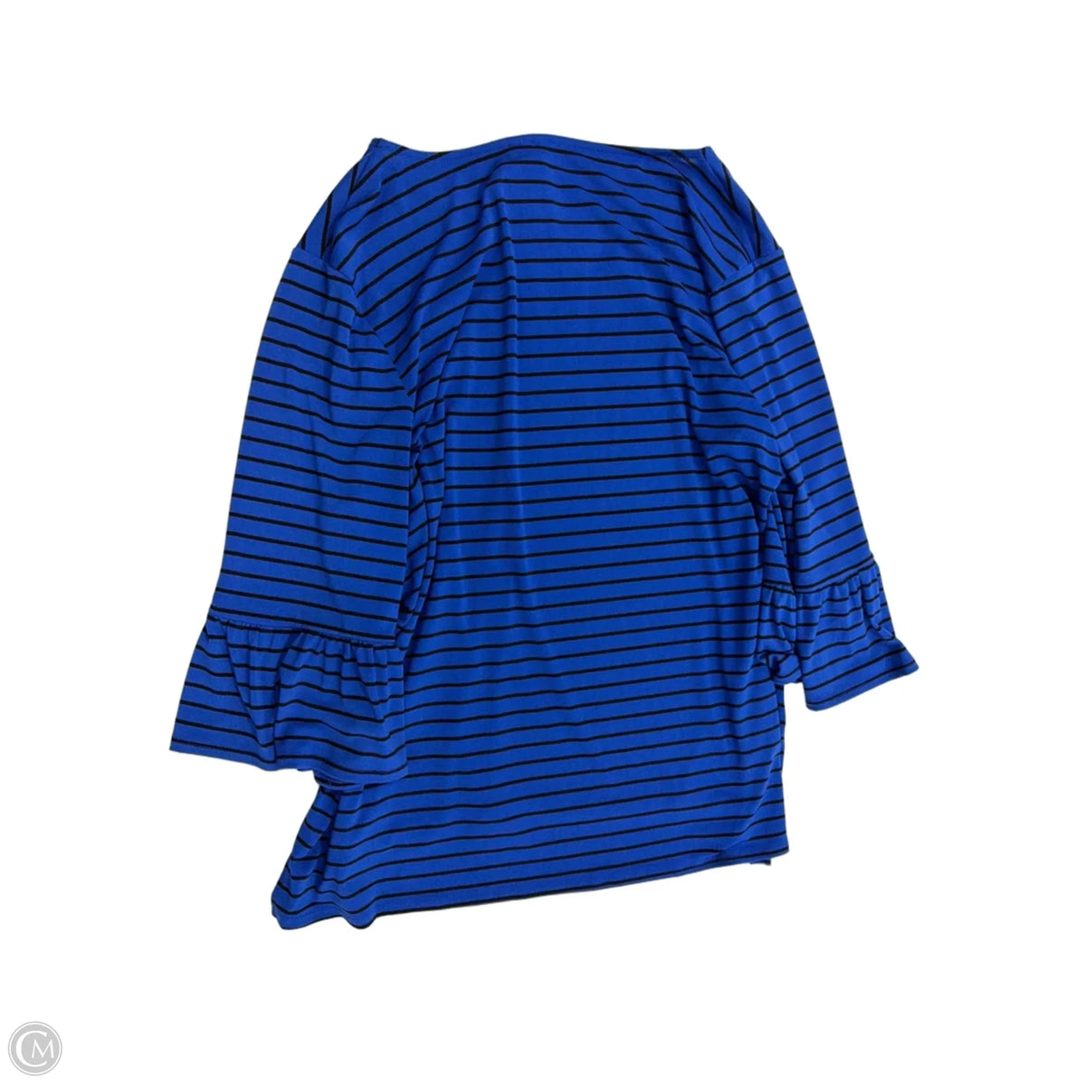 Top 3/4 Sleeve By Elle In Striped Pattern, Size: 1x