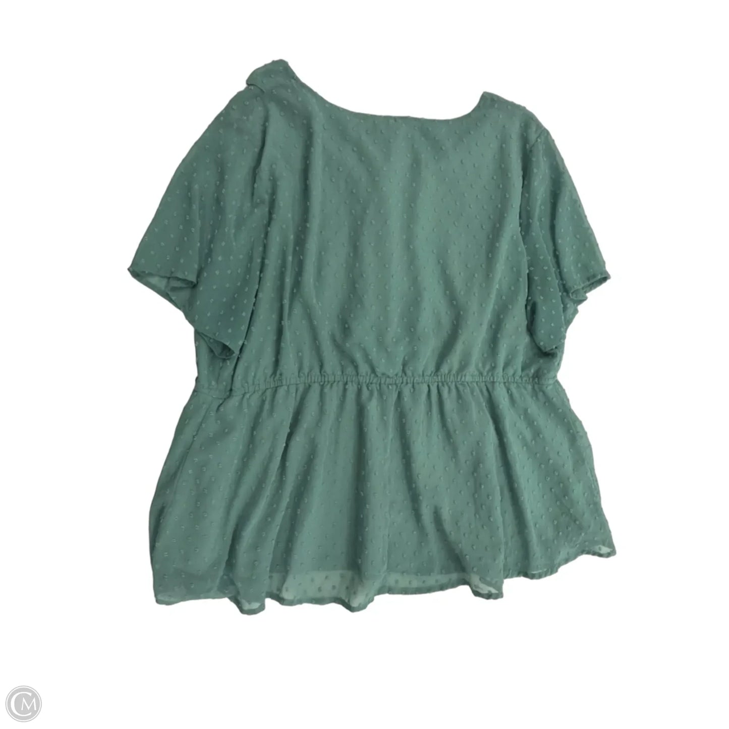 Top Short Sleeve By Bloomchic In Green, Size: 2x