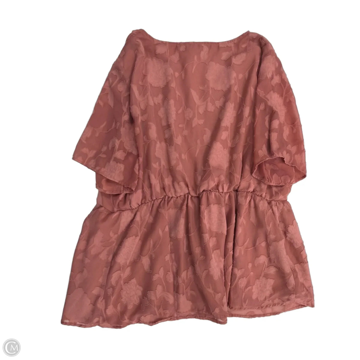 Top Short Sleeve By Bloomchic In Pink, Size: 2x